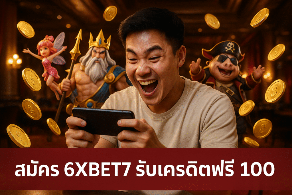สมัคร 6XBET7 รับเครดิตฟรี 100